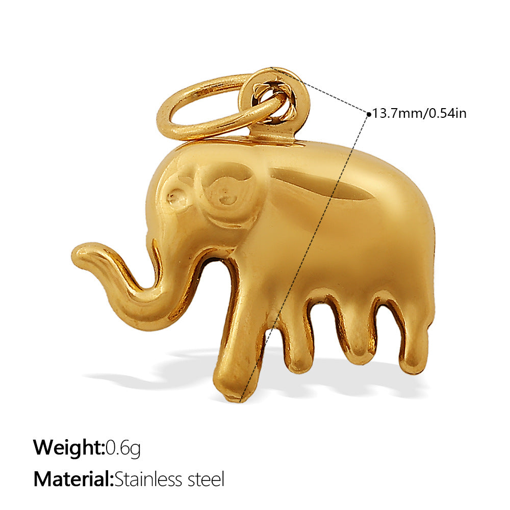Cute Animal Charm Set Steel 18K Gold Plated DIY Versatile