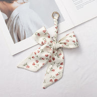 Scarf Bow Keychain | Versatile Braided Bag Charm Strap Decor
