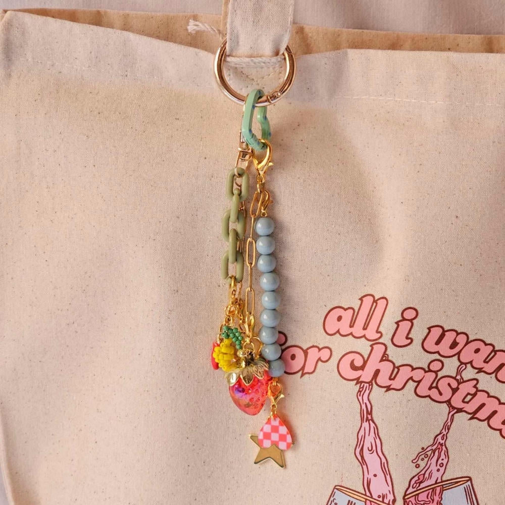 Bee Fruit Keychain Pendants Cute Charms for Bags JX250712Q02