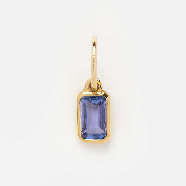 Square Shape 12 Birthstones Pendant Colorful Zircon DIY Charm