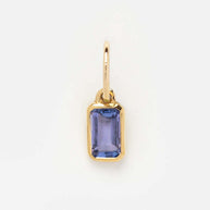 Square Shape 12 Birthstones Pendant Colorful Zircon DIY Charm