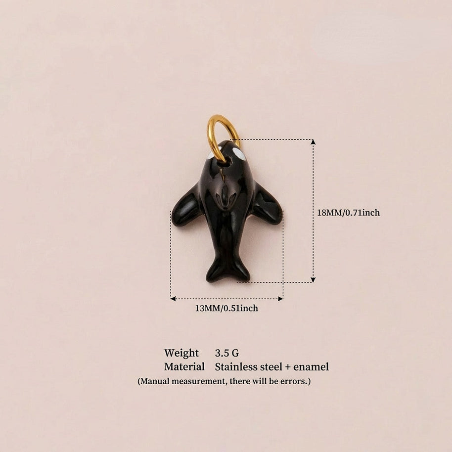 Stainless Steel Ocean Design Sea Animal DIY Pendant JX252227R