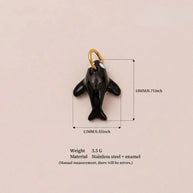 Stainless Steel Ocean Design Sea Animal DIY Pendant JX252227R