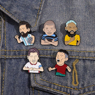 Manchester United Pin | Cartoon Soccer Brooch | Team Badge