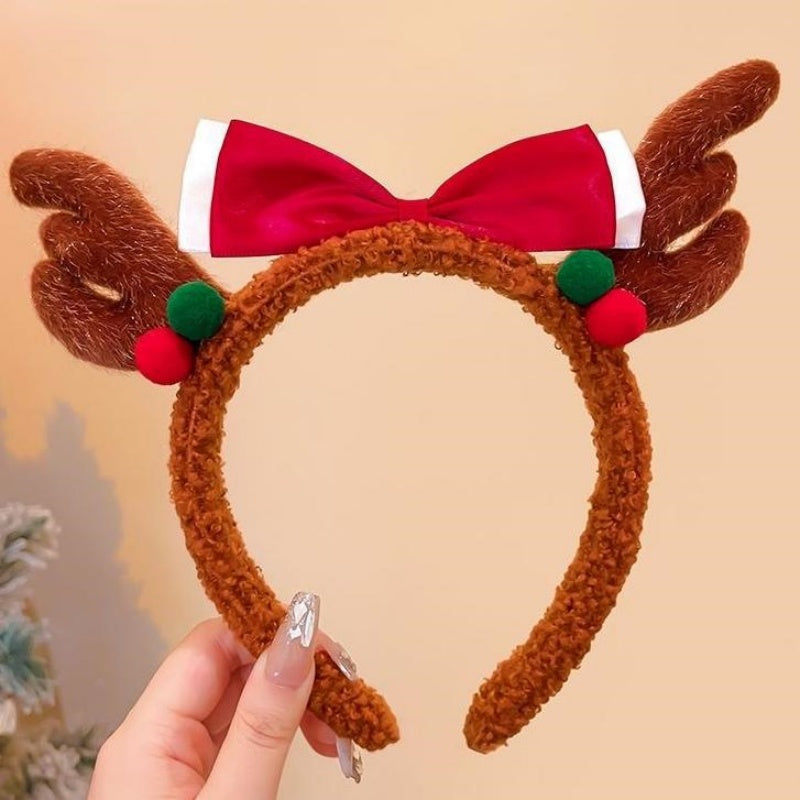 Reindeer Antlers Headband | Christmas Party Headpiece Women