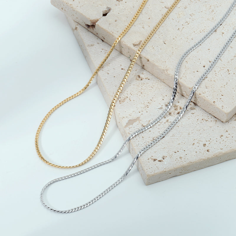 1.8mm Serpentine Chain Necklace