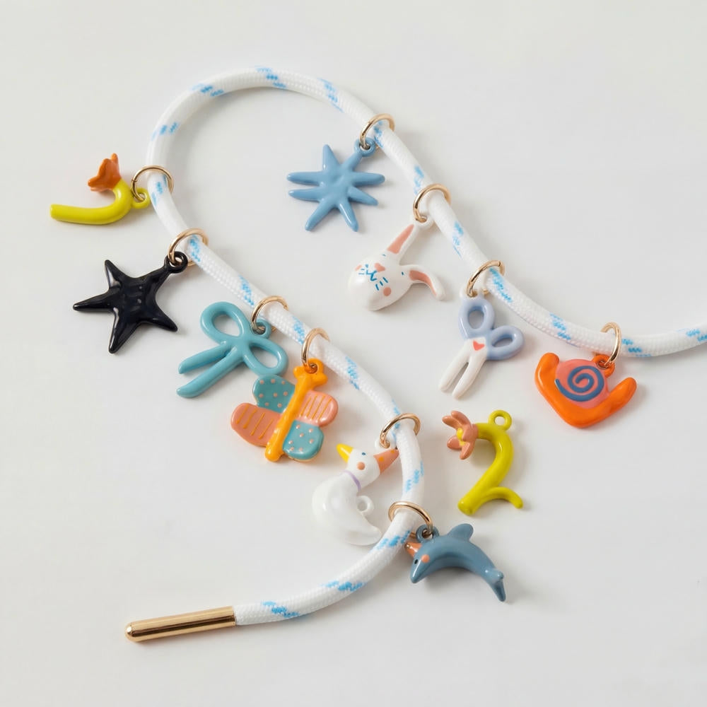 Ceramic Dopamine Pendant Goose Star Rabbit Butterfly DIY