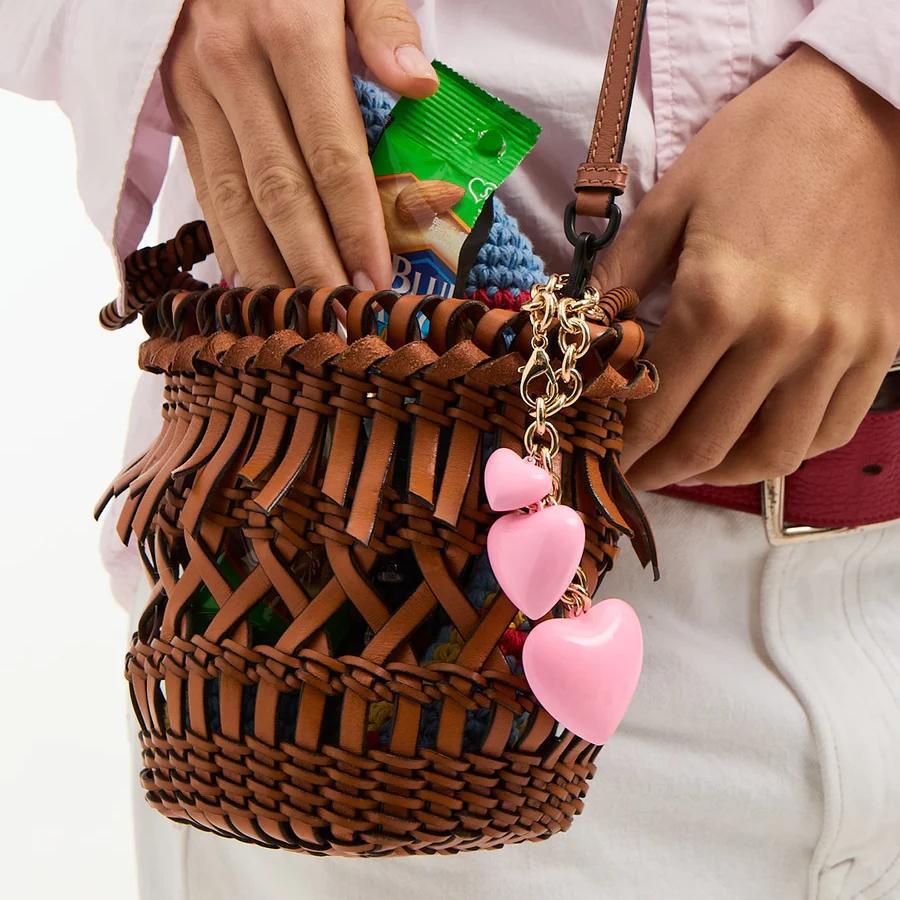 Heart Resin Charm Cute Bag Keychain Accessory Gift for Women