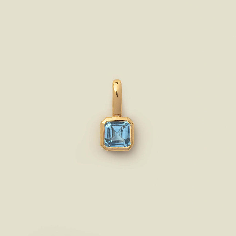 European Colorful 12 Birthstones Pendant Zircon DIY Charm