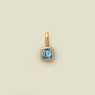 European Colorful 12 Birthstones Pendant Zircon DIY Charm