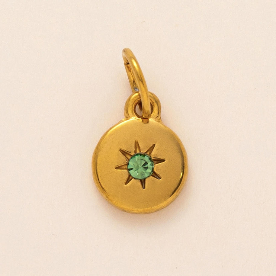 European 12 Months Birthstone Sun Zircon Pendant JX24110506M
