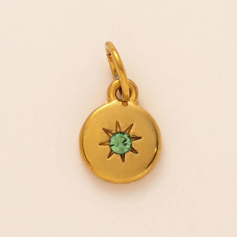 European 12 Months Birthstone Sun Zircon Pendant JX24110506M
