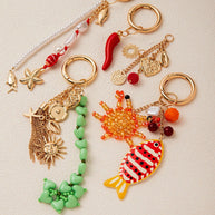 Retro Simple Large Chili Pepper Statement Bag Charm JX252226Q