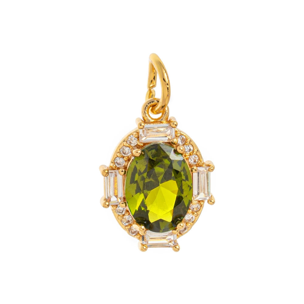 12 Birthstones Charm Adjustable Chain Stainless Steel