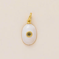 Colorful 12 Birthstones Zircon Charm Round Square DIY