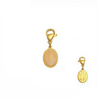 Stainless Steel Enamel Oval Charm