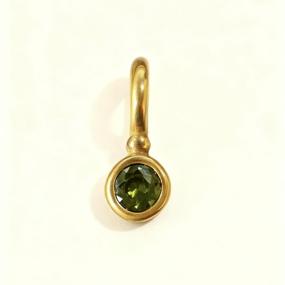 Multi Shape 12 Birthstones Pendant Gold Plated DIY JX061404M
