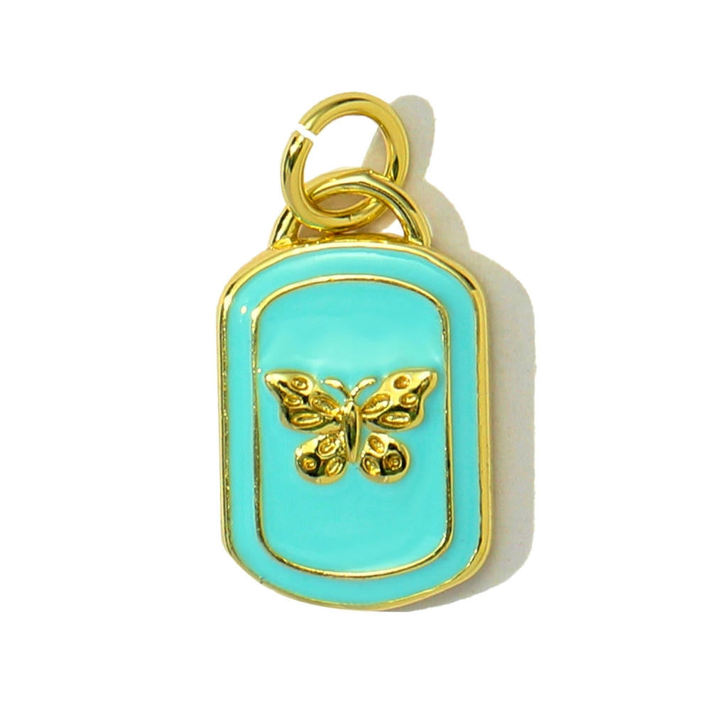 Coastal Shell Dolphin Pendant | Enamel Sea Life Love Charm