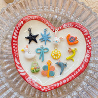 Ceramic Dopamine Pendant Goose Star Rabbit Butterfly DIY