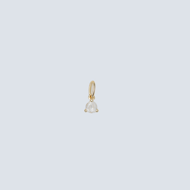 4mm Moonstone Birthstone Charm