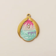 Fashion Ocean Animal Pendant Steel 18K Gold Plated JX252504GK