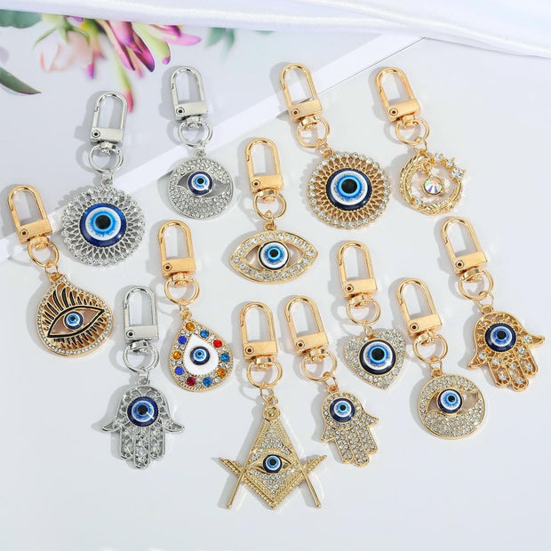 Evil Eye Keychain | Blue Drop Charm | Turkish Gift