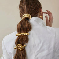 Stainless Steel Hair Tie Ins Style Ponytail JX Hot001