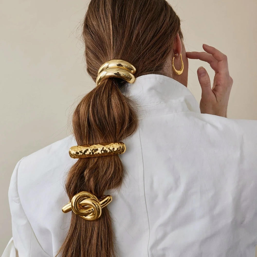 Stainless Steel Hair Tie Ins Style Ponytail JX Hot001