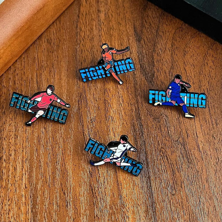 Football Player Pin | Sports Enamel Badge | Backpack cor