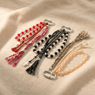 Summer Fashion Beading Keychain Bag Charm Pendant JX251604U