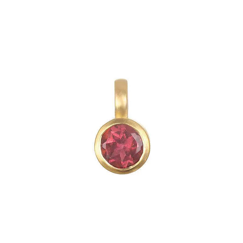 Stainless Steel Adjustable Charm 12 Birthstones Pendant