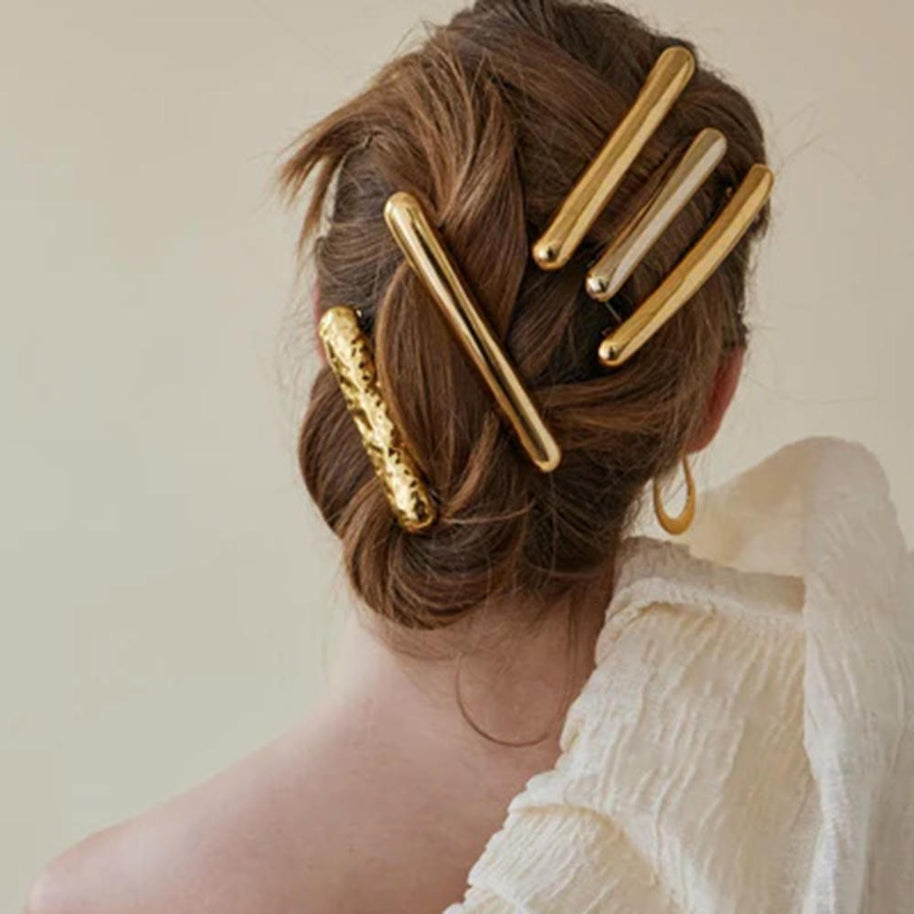 Spring Hair Clip Stainless Steel Barrette JXH2408004