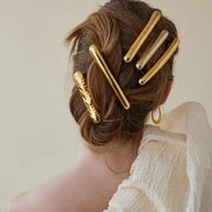 Spring Hair Clip Stainless Steel Barrette JXH2408004