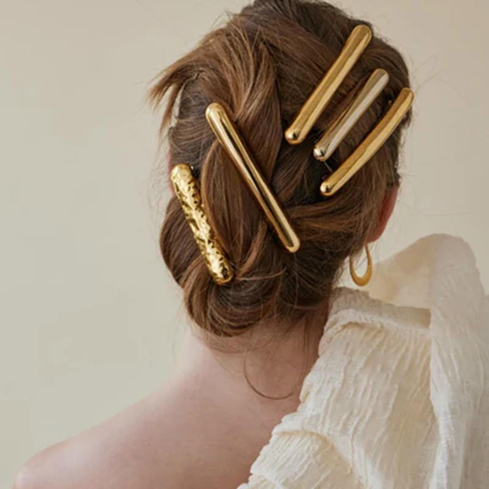 Spring Hair Clip Stainless Steel Barrette JXH2408004