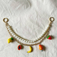 Double-Layered Beaded Fruit Pendant DIY Bag Charm JX251701Q01