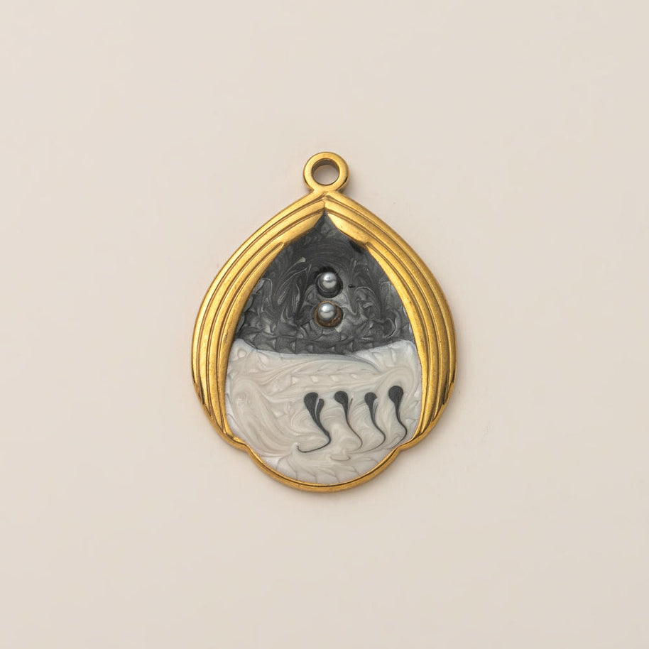 Fashion Ocean Animal Pendant Steel 18K Gold Plated JX252504GK