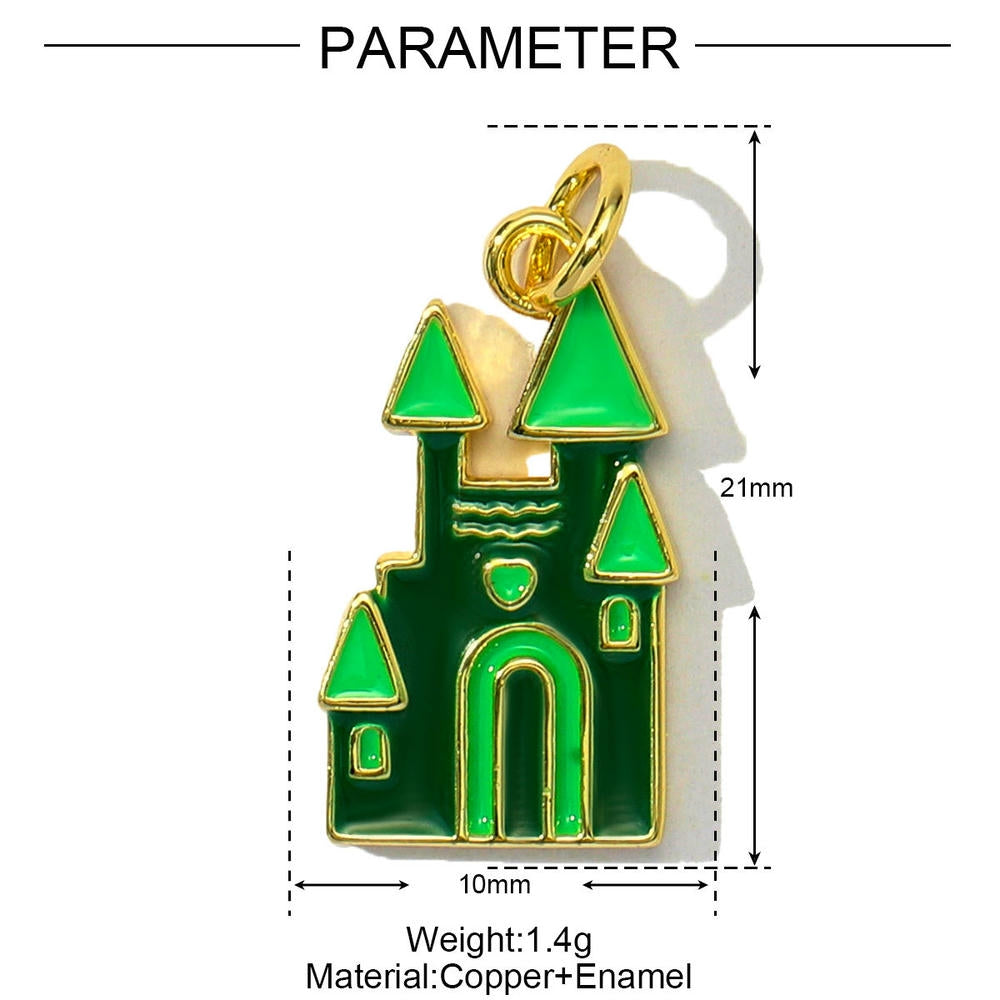 XOXO Rose Pendant | Popular Enamel House Lollipop Charm