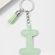 Letter Keychain | PU Leather Tael | Alphabet Charm