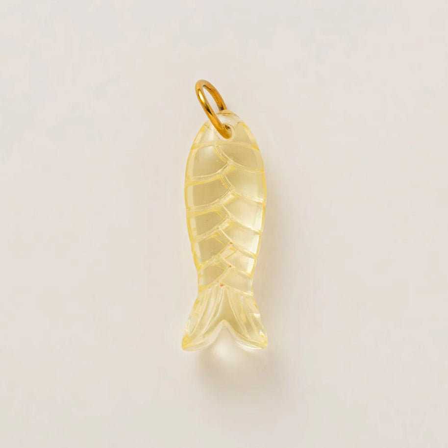 Ocean Series Print Pendant Steel 18K Gold Plated DIY