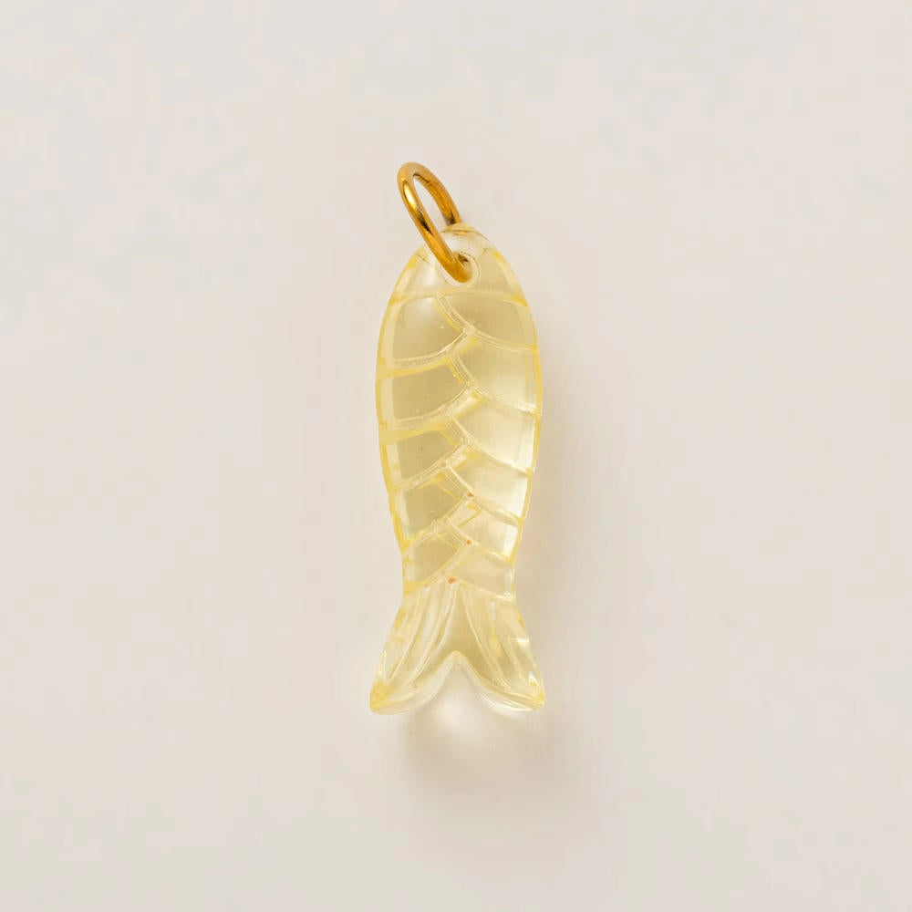 Ocean Series Print Pendant Steel 18K Gold Plated DIY