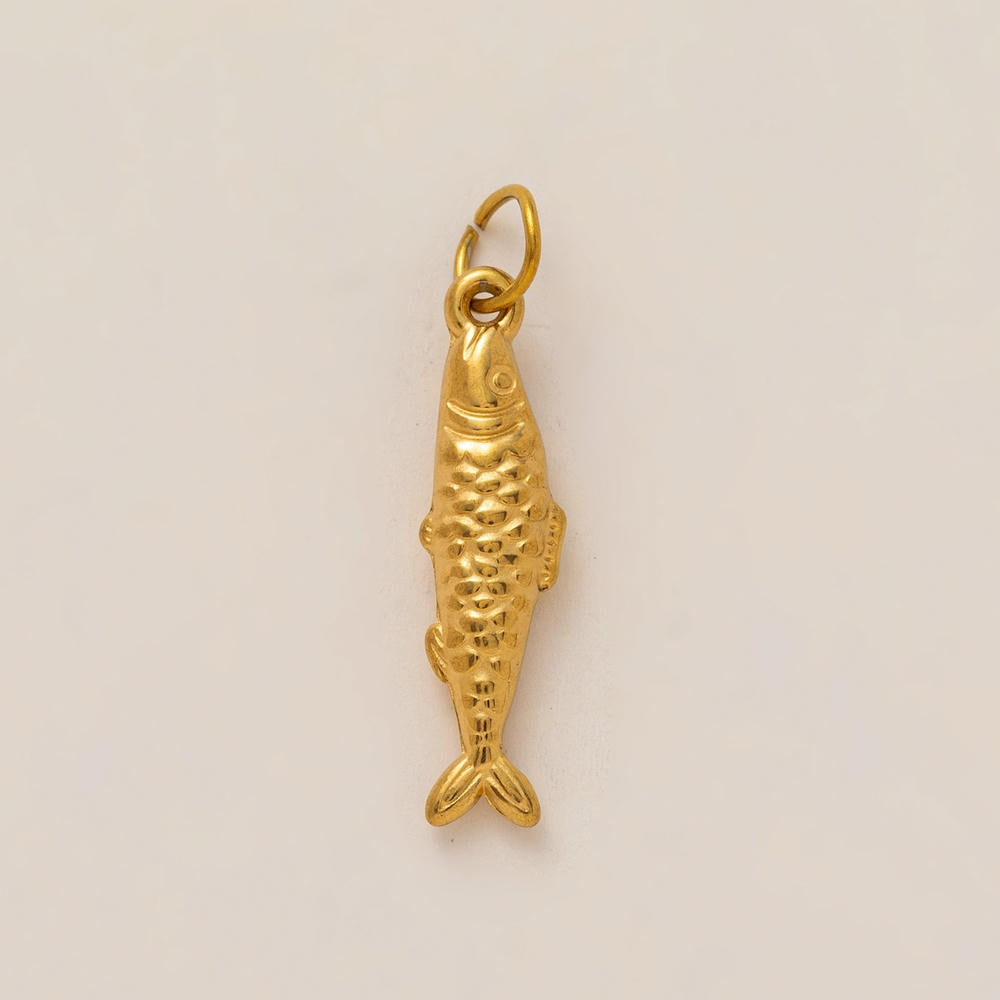 Fashion Simple Ocean Beach Pendant Steel 18K Gold Plated