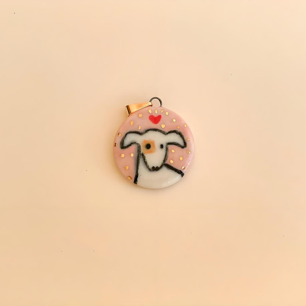 Heart Series Enamel Charm Stainless Steel Colorful DIY