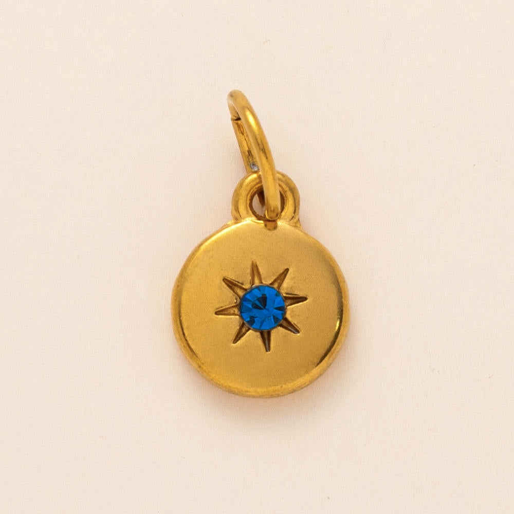 European 12 Months Birthstone Sun Zircon Pendant JX24110506M
