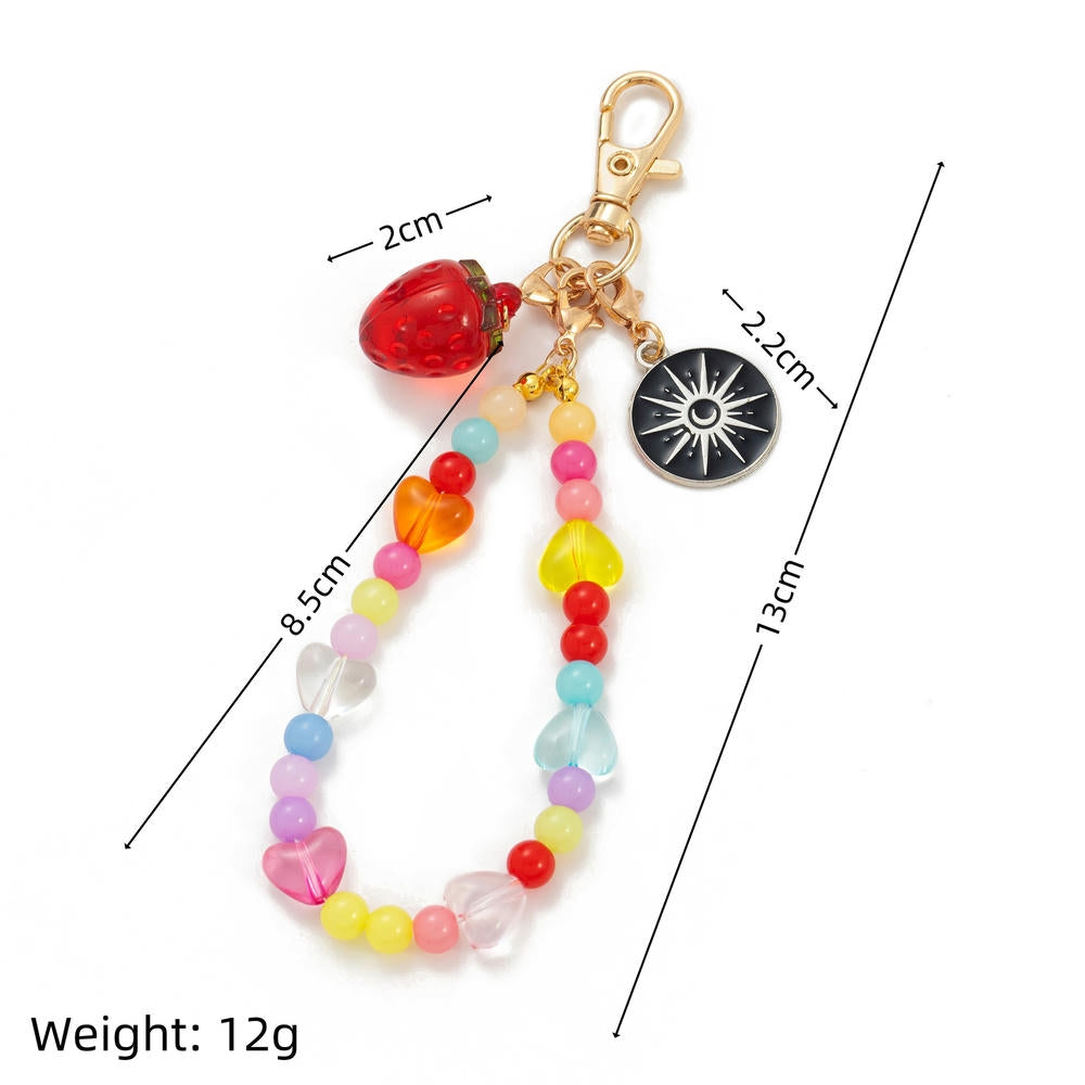 Easy to Use Dopamine Style DIY Colorful Keychain Bag Charms