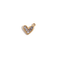 Minimalist Heart Shape Pendant Steel 14K Gold Plated Women