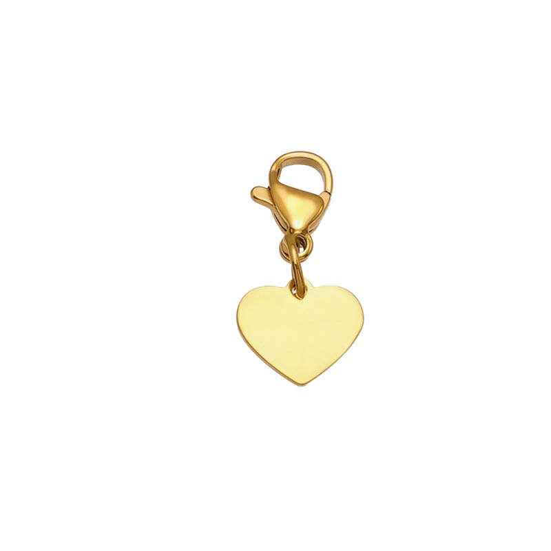 Stainless Steel Heart Charm
