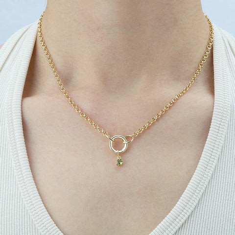 Rolo Chain Charm Necklace