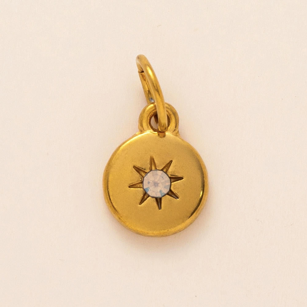 European 12 Months Birthstone Sun Zircon Pendant JX24110506M