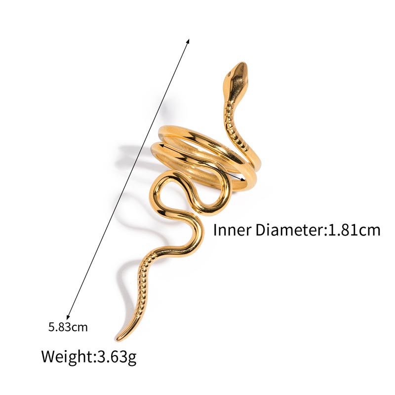 Stainless Steel Snake Ring JXRW2311003-7