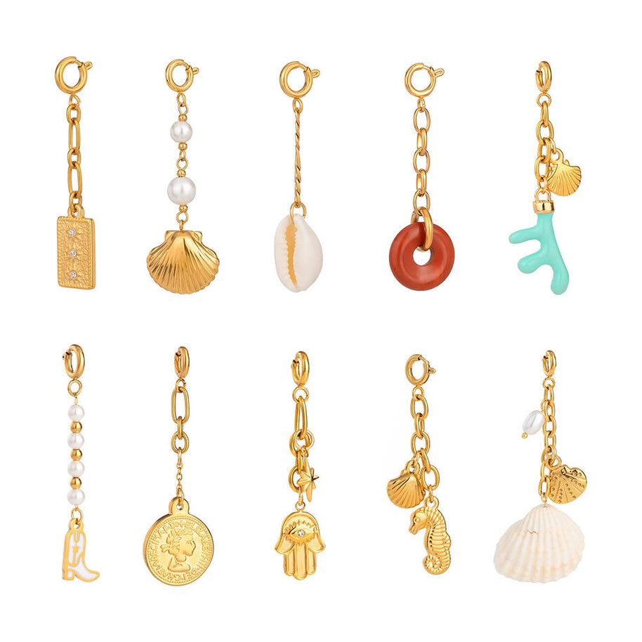 Stainless Steel Bikini Pendant Connector DIY 18K Gold Plated